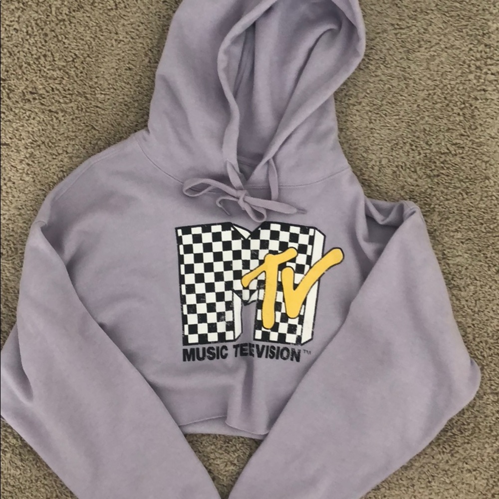 MTV Forever 21 Cropped Hoodie